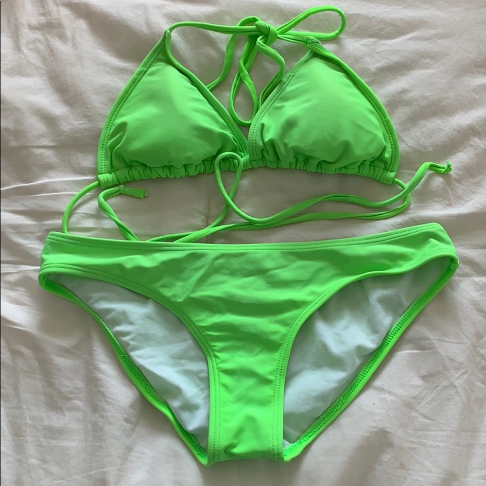 3/$15! Women’s Neon Green Y2K Bikini